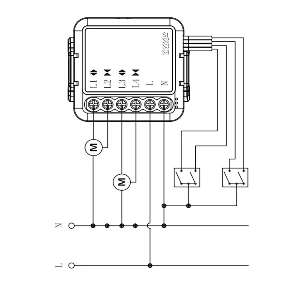 

Tuya ZigBee 3.0 Intelligent Curtain Switch Module Intelligent Two-way Switch Intelligent Home Curtain Modification Module