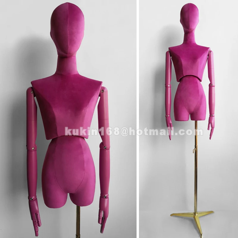 Нижнее белье витрина женский манекен торс с шарнирными деревянными дужками | Дом