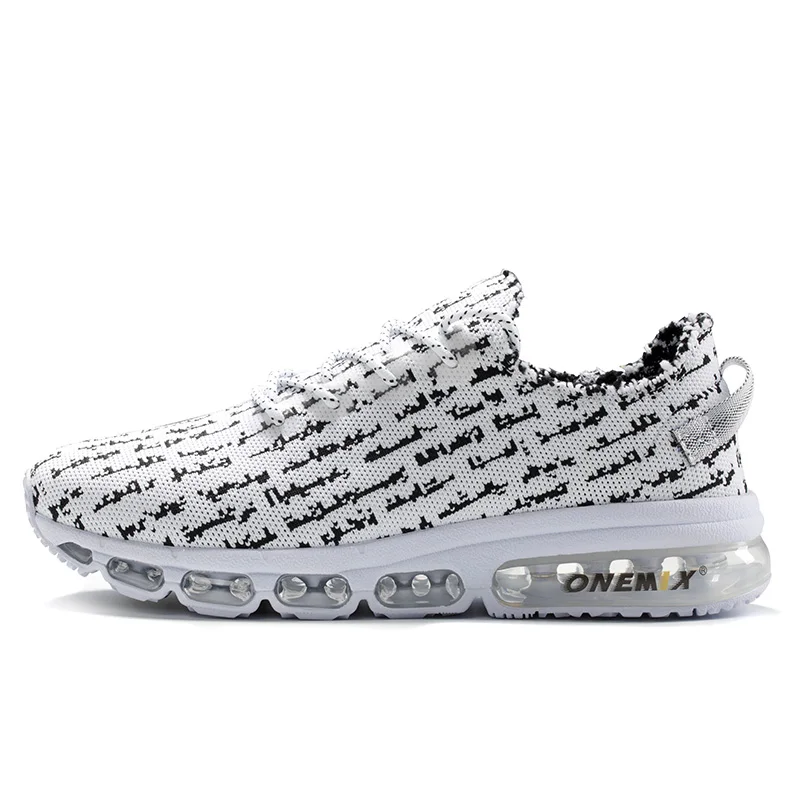White Black ONEMIX Max 270 спортивная обувь для мужчин спортивные уличные кроссовки удобные дышащие для мужчин Air 95 Кроссовки - Цвет: White Black