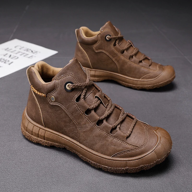 Модные мужские деловые туфли черные мягкие кожаные повседневные брендовые