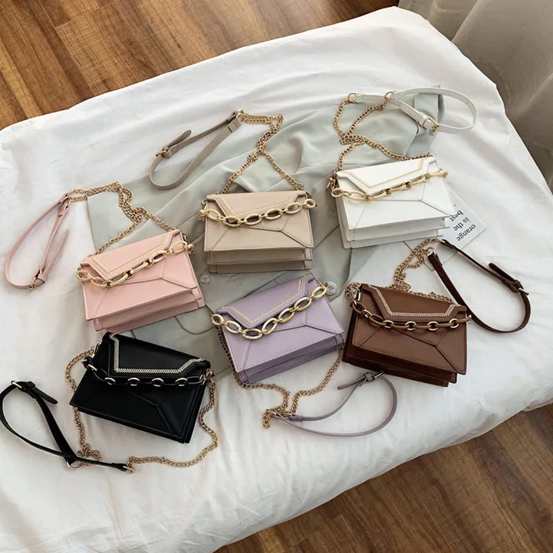 

CASMOR Flag Bag Women 2020 New PU Casual Fashion Handbag Chains Geometric Shoulder Bags Daily Designer Crossbody Bags Lady