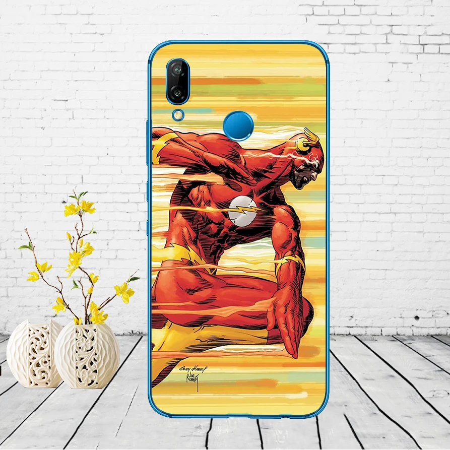 20DD Бэтмен Супермен флэш чудо женщина чехол Спайдермен для huawei P9 P10 P20 P30 Lite mate 10 20 PRO lite p smart чехол