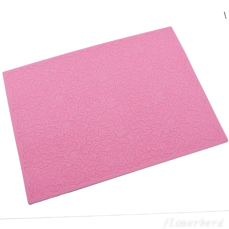 Цветочный кружевной коврик для торта форма помадки инструмент украшения тортов