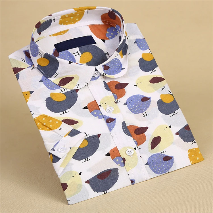 Женская блузка с коротким рукавом Dioufond белая принтом губ и цветочным в темно