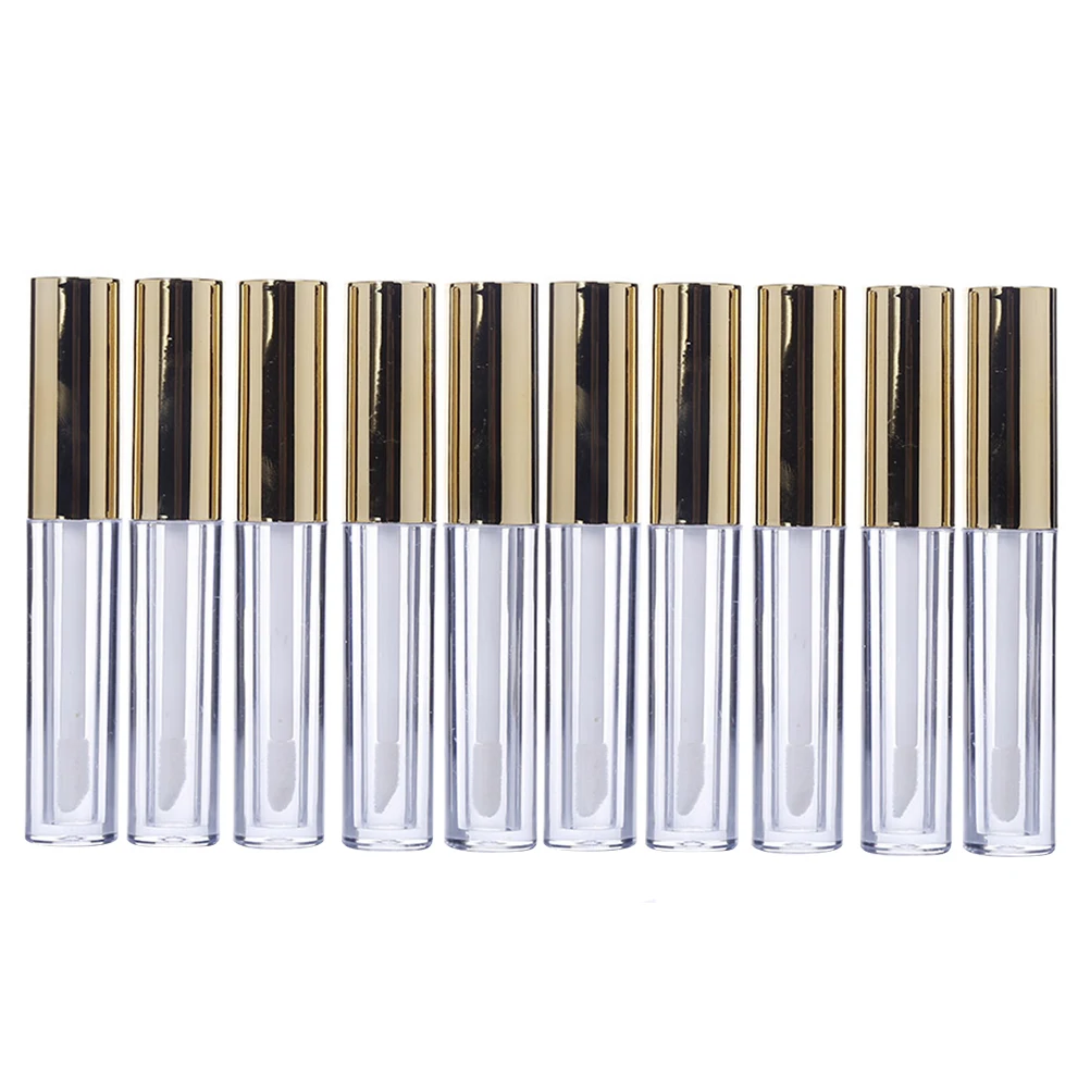 10 шт. мл блеск для губ мягкие круглые трубки пустая трубка блеска пластиковая