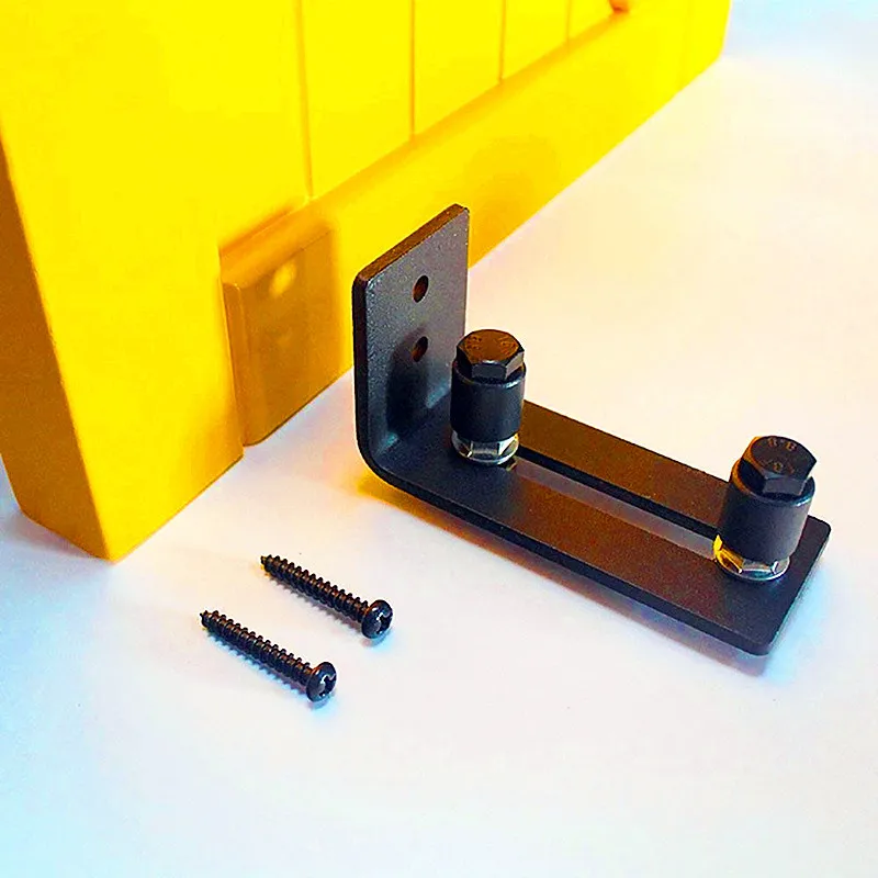 Новый черный Регулируемый напольный роликовый шкафчик для раздвижной двери