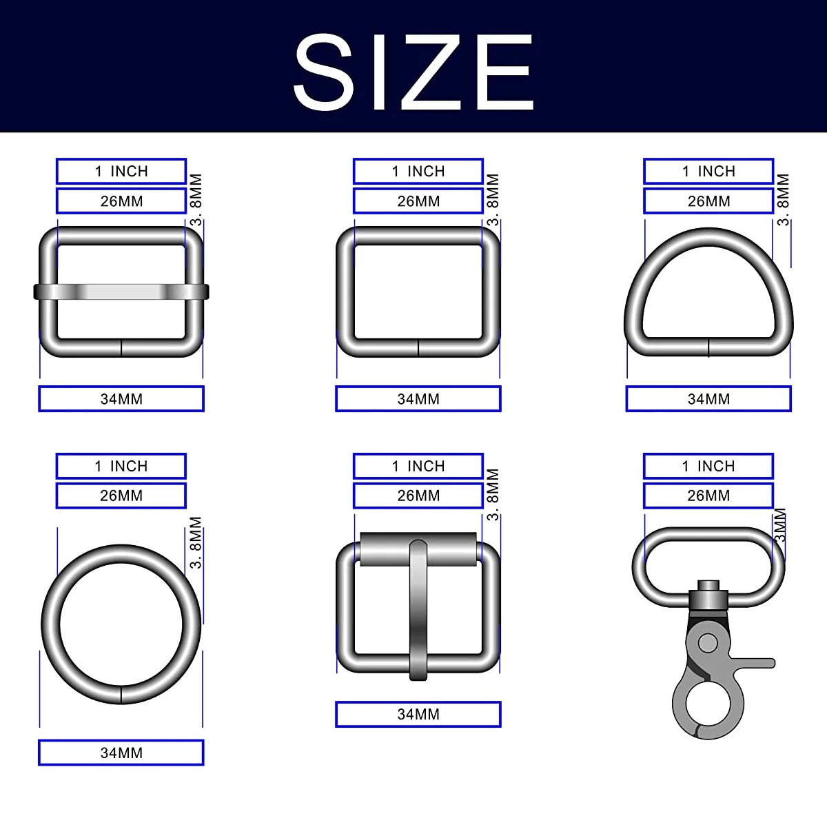 1 комплект 25 мм крючки для цепочки ключей D кольца оптом металлическая