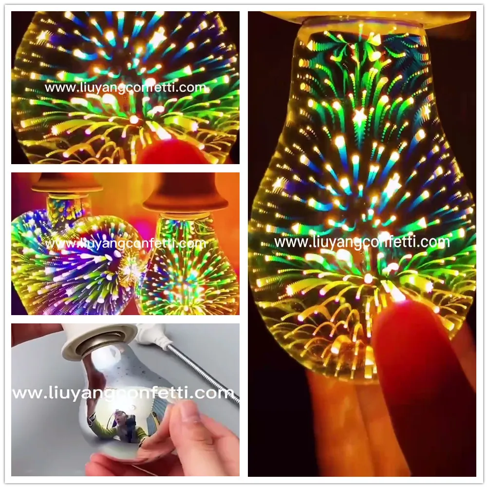 

Firework Lamp Bulb 3d Led E27 6w 85-265v Vintage Edison Light Holiday Decoration Night Star Novelty Christmas New Year Festival