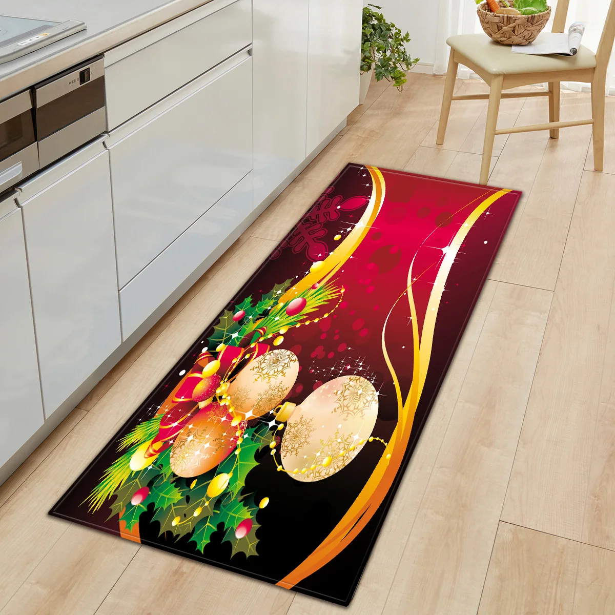 Christmas 3D Carpet Xmas Long Strip kitchen Mat carpets for living room bedroom Area Rugs new Year decoration Rug gift | Дом и сад