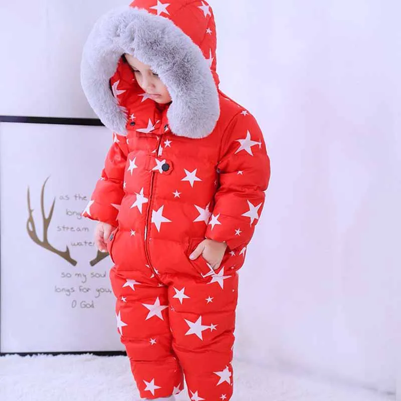 

Детский зимний комбинезон на утином пуху, 4 цвета