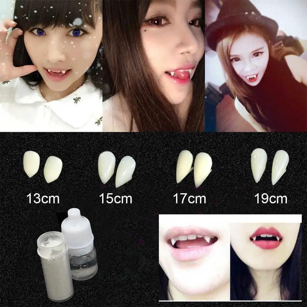 3 пары ужасных забавных костюмов клоуна Зубы вампира протезы для хэллоуивечерние