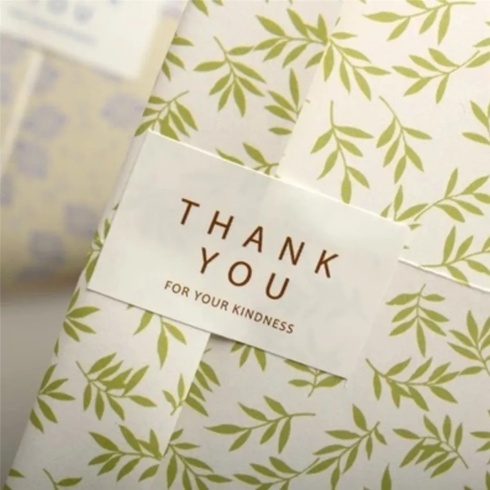 

80Pcs/Lot Thank you for your kindness Hand made Cake Sealing Label Kraft Sticker Baking DIY Gift Stickers 4cm*2.5cm