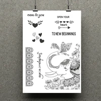 azsg crying elephant clear stamps for scrapbooking diy clip art card making decoration stamps crafts
