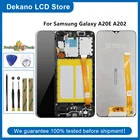 ЖК-дисплей для Samsung Galaxy A20E, A202, 2019 дюйма, с дигитайзером сенсорного экрана в сборе и рамкой, инструменты на клейкой основе