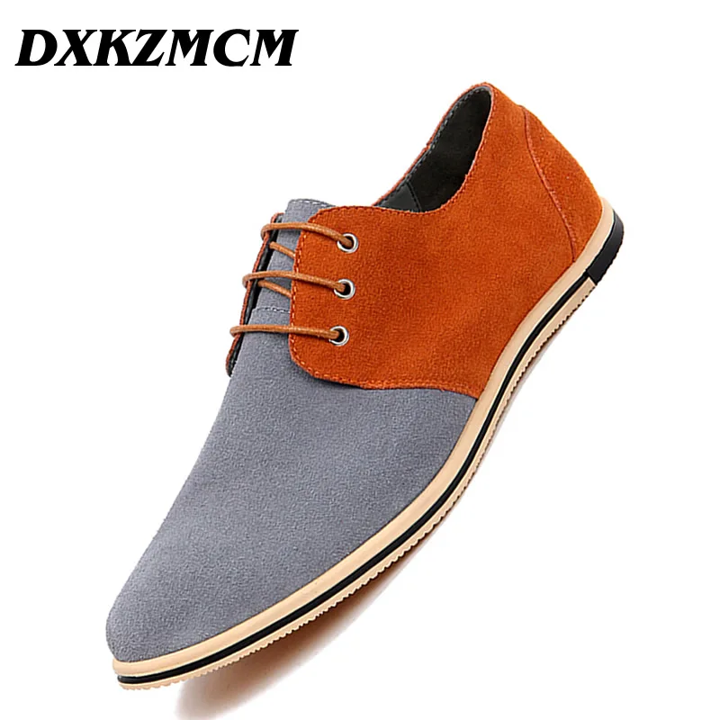 Мужские оксфорды мужские кожаные туфли брендовая повседневная обувь из коровьей