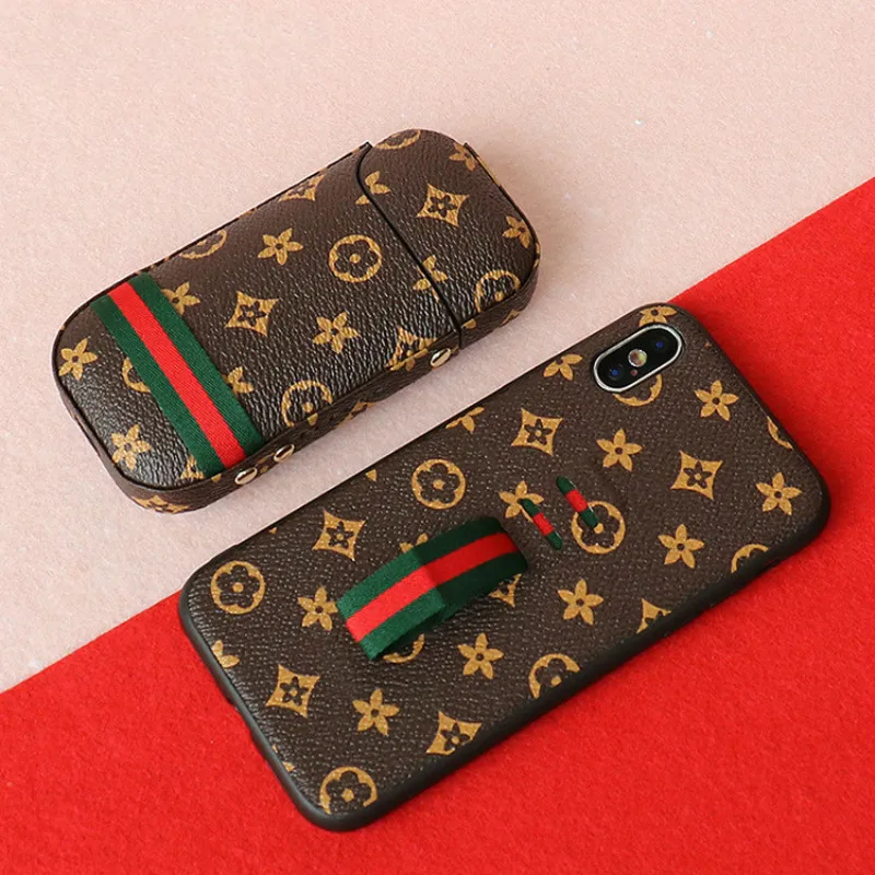 Классический роскошный чехол из искусственной кожи с узором для IQOS 2,4 Plus, высокое качество, анти-осенние Чехлы для электронных сигарет, аксессуары