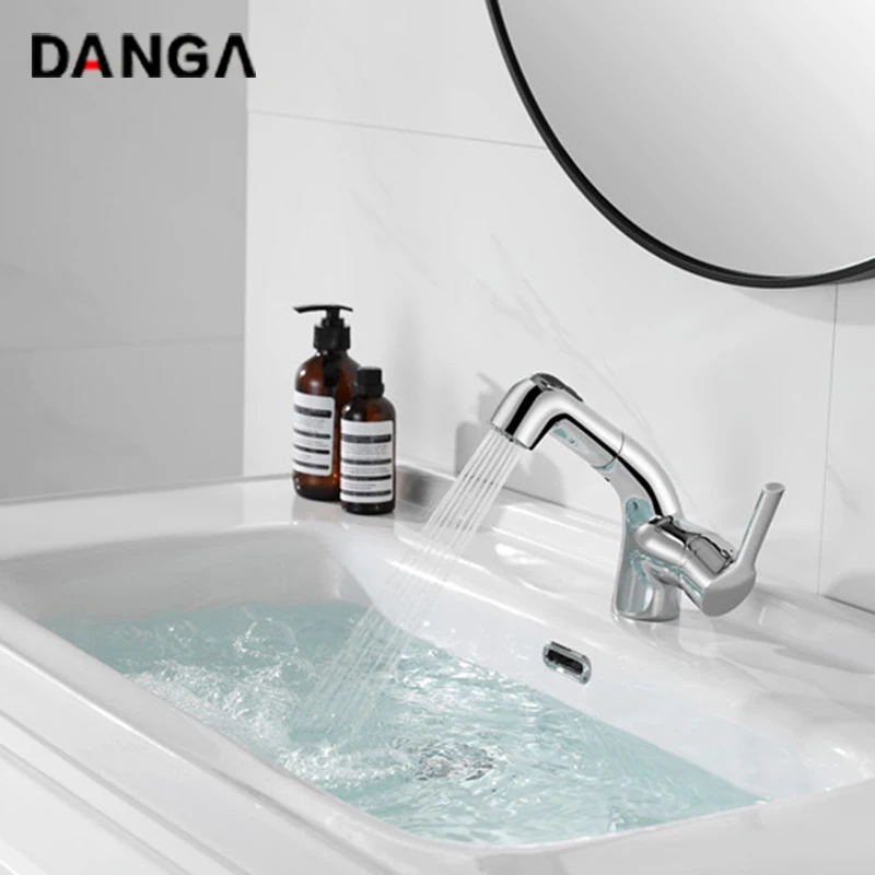 

Bathroom Basin Faucet Brass Sink Tap Bathtub Mixer Electroplating Hot and Cold Water Faucet Single Handle Single Hole Faucet