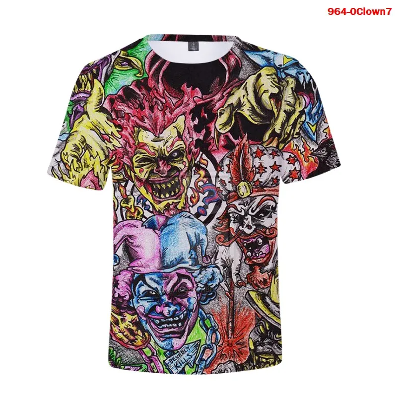 

Short Sleeve 3d T Shirt Nsane Clown Posse Tees Boys Girls Fashion T-shirt 3D Sport Dry Fit Running Fitness Workout Tee Shirts
