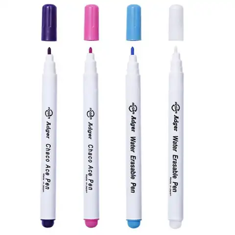 4 шт., водорастворимые маркеры для маркировки ткани, стирающиеся ручки