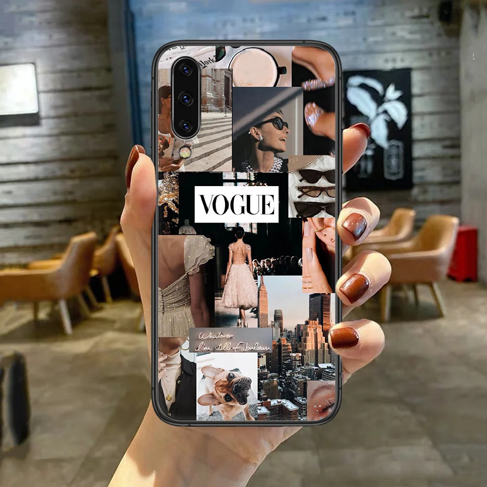 

Vogue Girl Lady Magazine Phone Case For For SamSung Galaxy A M 5 8 10 20 30 31 40 50 51 70 71 80 S E Black black Shell Soft