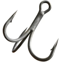 60pcs fishing hooks triple hook with bold reinforcement triple hook triple anchor hook sharp quadruple reinforced 46810