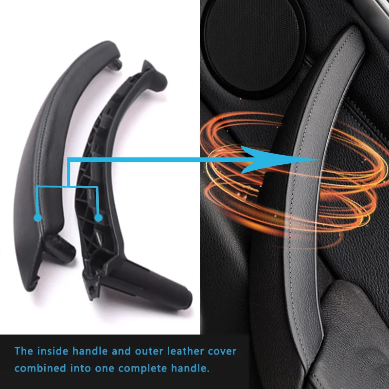 Чехол LHD из натуральной кожи для передней/левой/правой внутренней дверной ручки