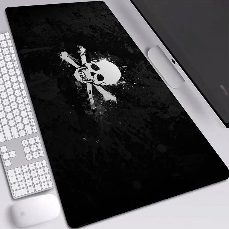 Большой коврик для мыши черный игровой из натурального каучука XL XXL настольный