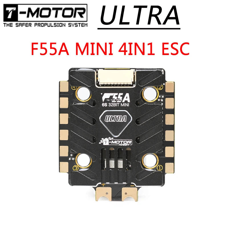 T-Motor Ultra F55A Mini 6S 4 в 1 ESC электронный контроллер скорости blheli _ 32 DSHOT1200 бесщеточный 5V