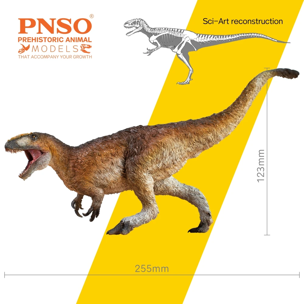 PNSO-modelo de dinosaurio prehistorico, Yinqi, yutirannus, 52-2