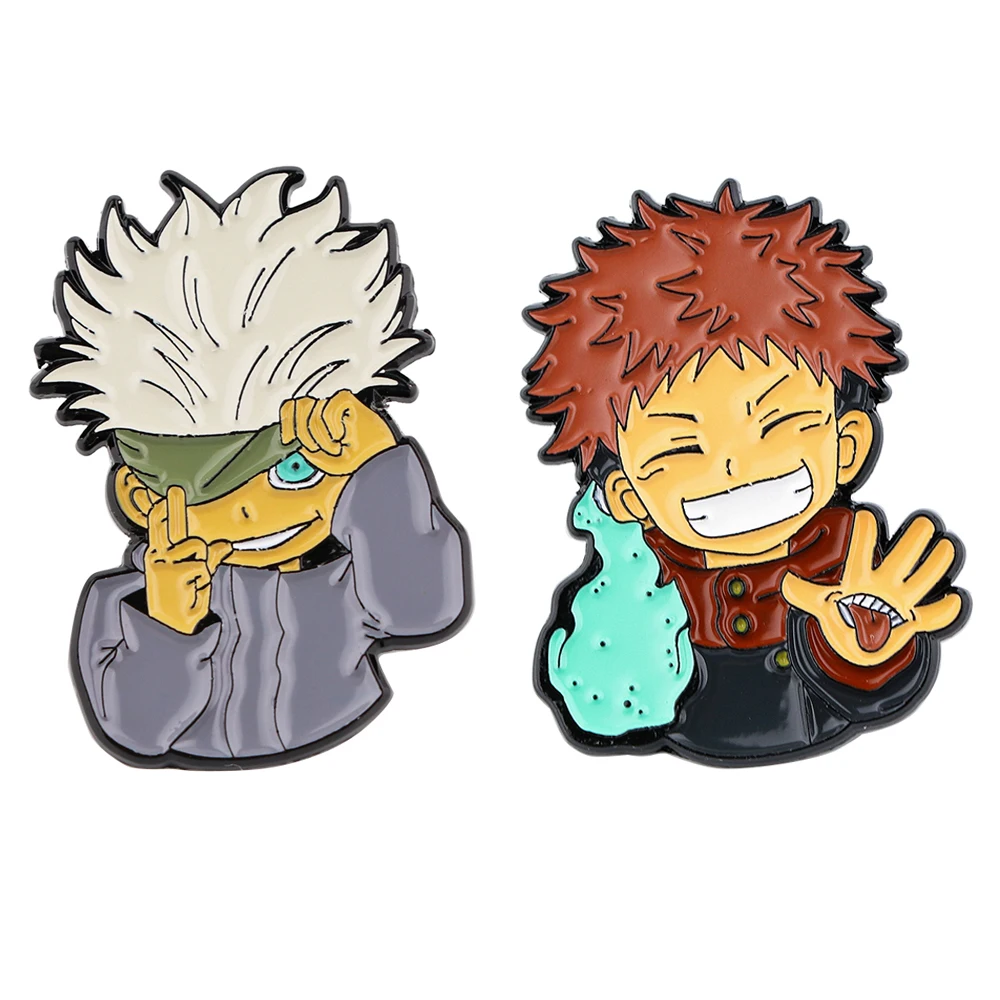 

BG1069 Anime Figures Enamel Pins Brooches Women Men Backpack Bags Badges Fashion Lapel Jewelry Boyfriend Gifts