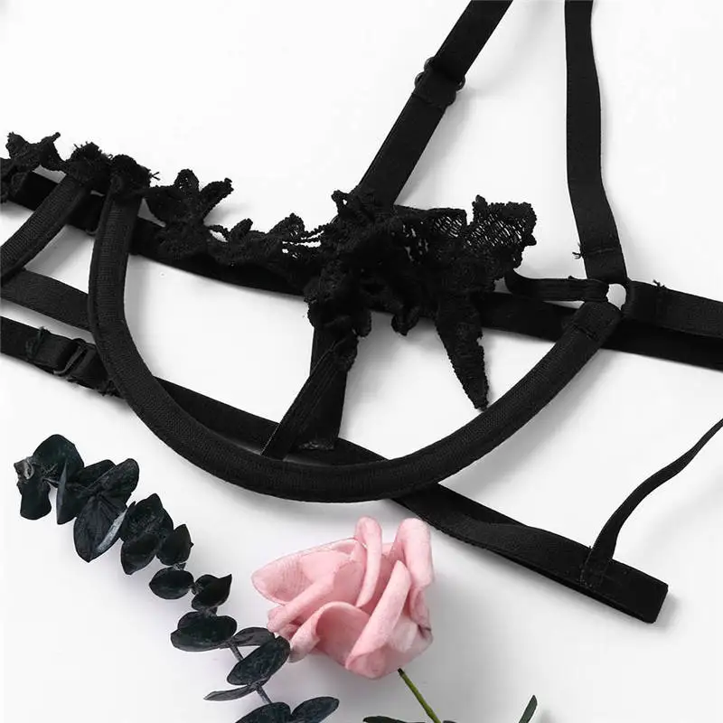 Сексуальный Комплект бюстгальтеров, женский сексуальный кружевной бюстгальтер, женский удобный бюстгальтер на косточках, нижнее белье, комплекты нижнего белья, женский короткий комплект Lenceria 661BRS10