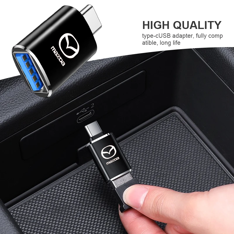 

1pcs Car Interior Mini Car Charger Type C To Adapter USB Charging for Mazda Demio 2 3 5 6 M2 M3 M5 M6 CX-5 CX-7 CX-9 RX-8 MX5