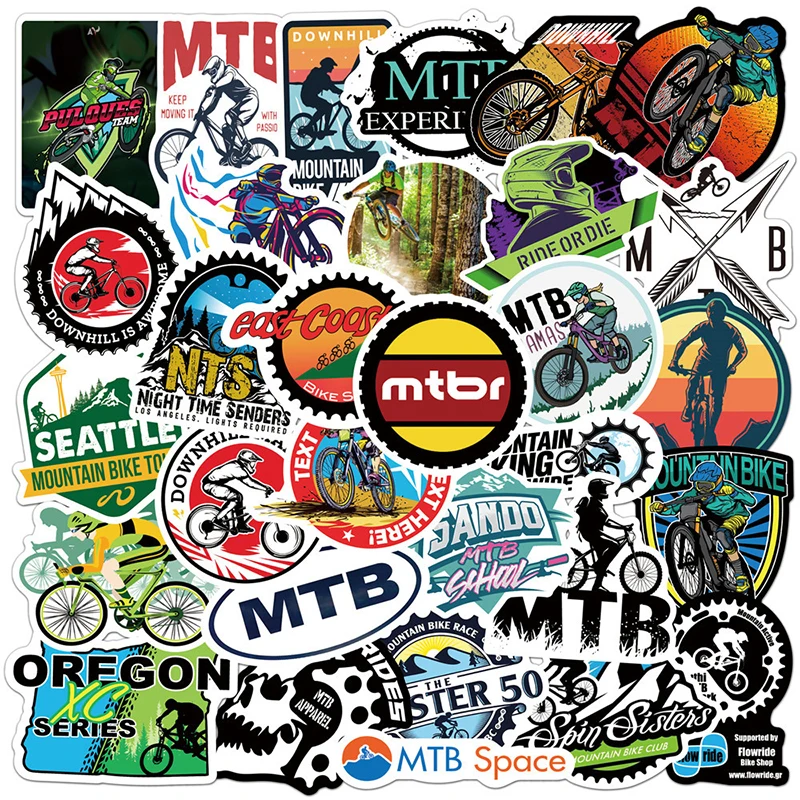 Pegatinas de Anime para bicicleta de monta&ntilde;a, 50 Uds., pegatina de Graffiti Chico, juguete, equipaje, guitarra, port&aacute;til-2