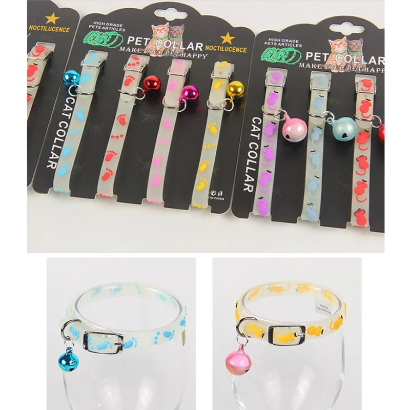 Освещение колокольчик ошейник для собак 4 шт./партия резиновые огни воротника