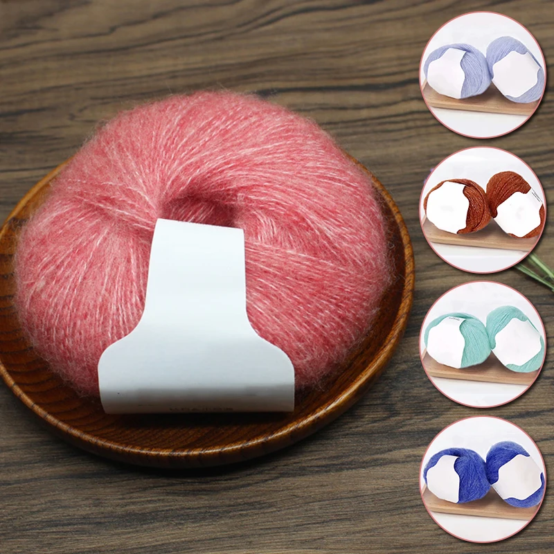 Вязаная цветная шаль шерстяная вязаная крючком 25 г/шар мохеровый кашемир мягкая