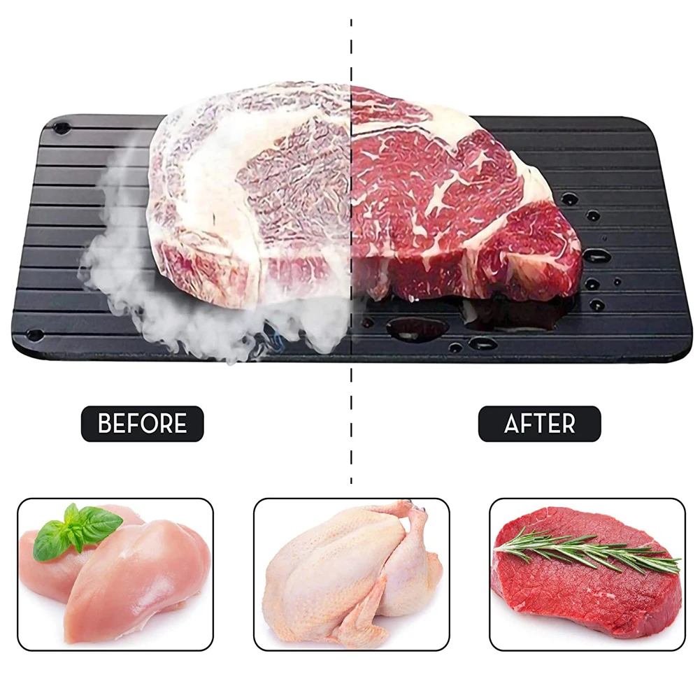 

Fast Defrosting Tray Thaw Frozen Food Meat Fruit Quick Defrosting Plate Board Defrost Kitchen Gadget Tools
