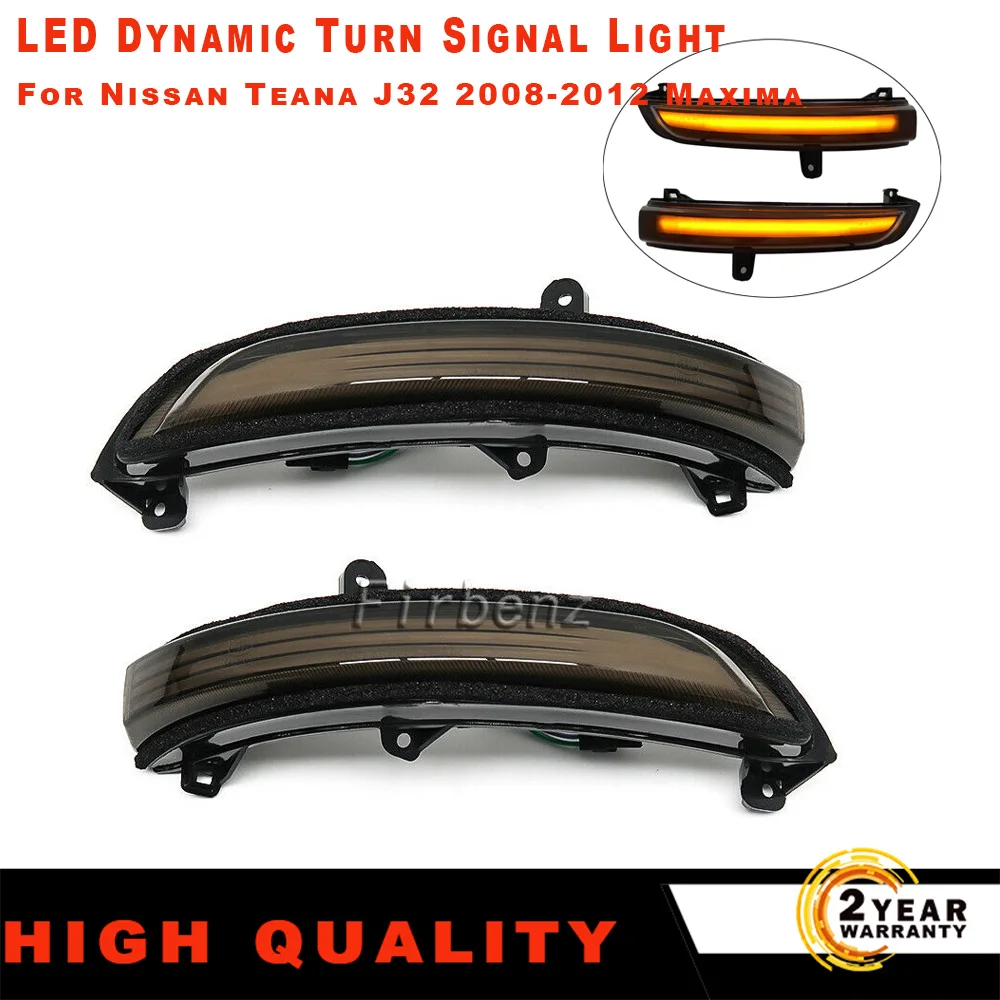 

1 Pair Dynamic Turn Signal LED Side Mirror Indicator Blinker Sequential Light For Nissan Teana J32 2008-2012 Maxima