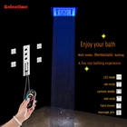 Настенный Набор смесителей для душа в ванную комнату, светодиодная Душевая система, смеситель, насадка для крана, светодиодный потолочный светильник, дождевой распылитель, насадка для душа