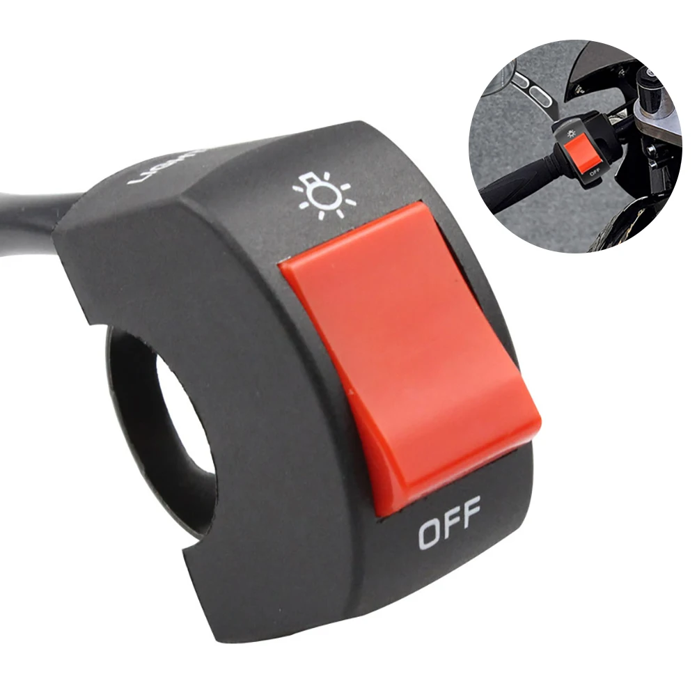 Motorcycle Handlebar Switch 22mm Light Rocker ON/OFF for ATV Electronic Bike Scooter Motorbike | Автомобили и мотоциклы