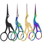 Классические ретро-ножницы из нержавеющей стали 3,74,5 дюйма, ножницы для вышивки крестом, инструменты для шитья, домашние портновские ножницы