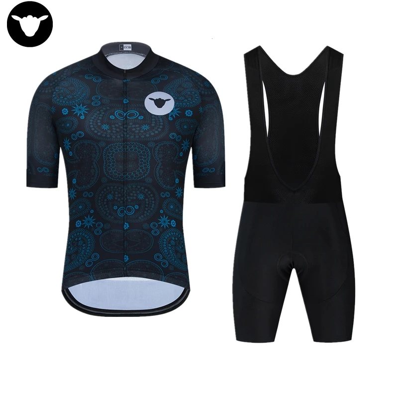 

Cycling Jersey sets Bicycle Short Sleeve Bike Breathable Clothes Cycling Jersey Bib shorts