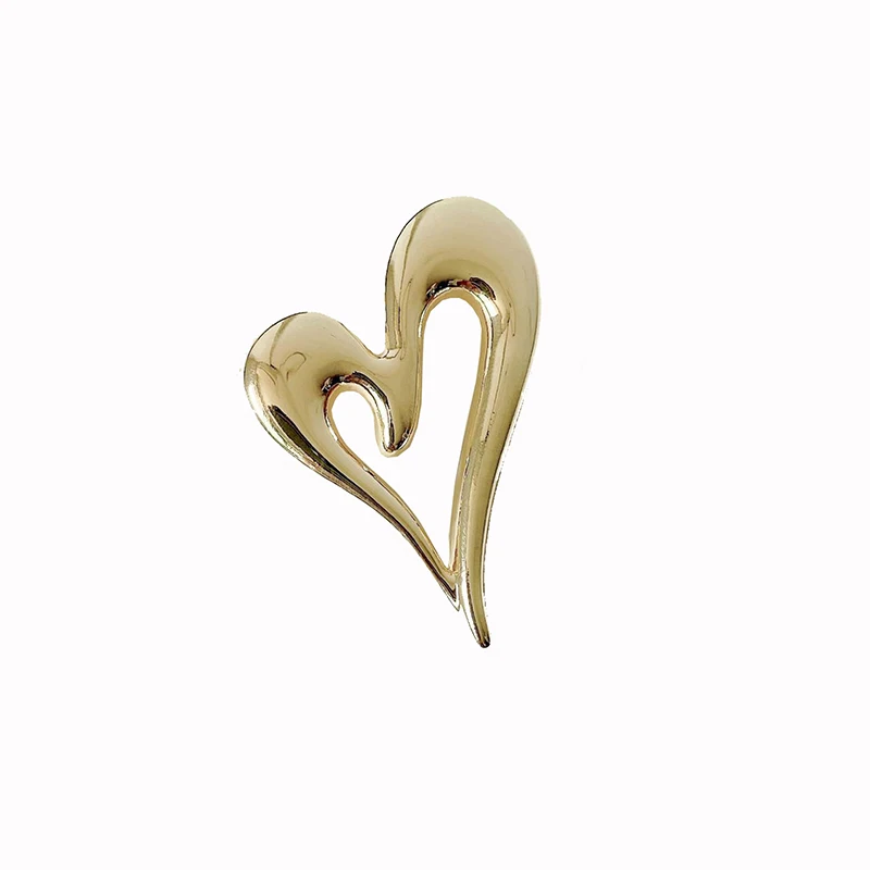 Французский стиль металлические полые броши для мужчин и женщин унисекс