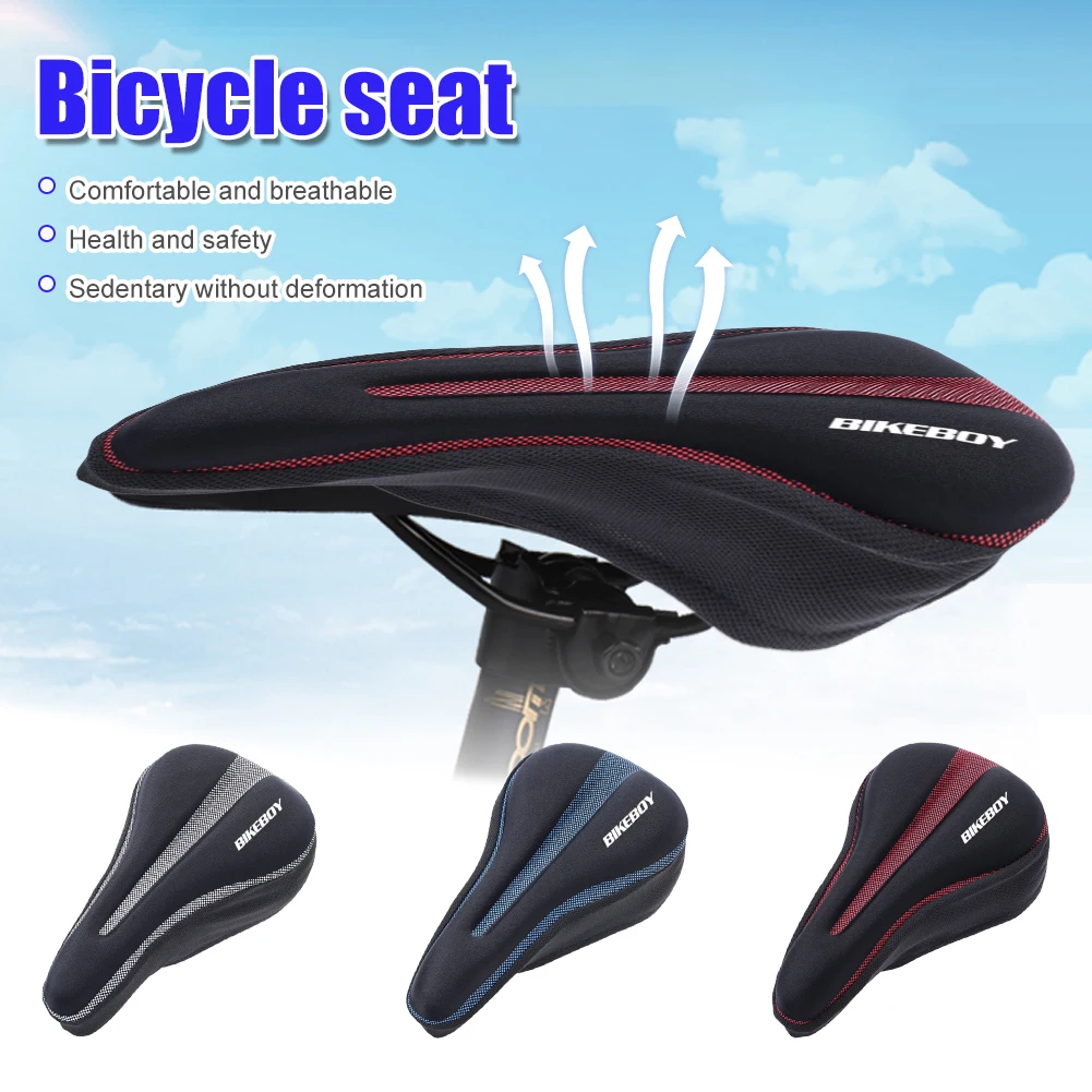 

3D Soft Cycling Bicycle Bike Seat MTB Comfortable Matelas Cycling Pad Protective Gear Cover Cushion Bicycle Accessories 3 Colors