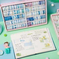 100 pcs washi tape sets scrapbook masking adhesive tapes paper japanese kawaii stationery stickers school supplies rainbow tape