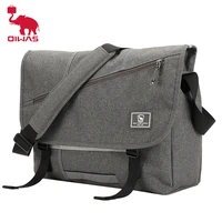 oiwas 15 inch laptop men messenger bag fashion travel sling shoulder bag mens canvas briefcase male crossbody pack for teenages