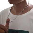 Женское Ожерелье из проволоки, цепочка-чокер с колючей звеньями в стиле панк, массивное ожерелье для дискотеки и танцев