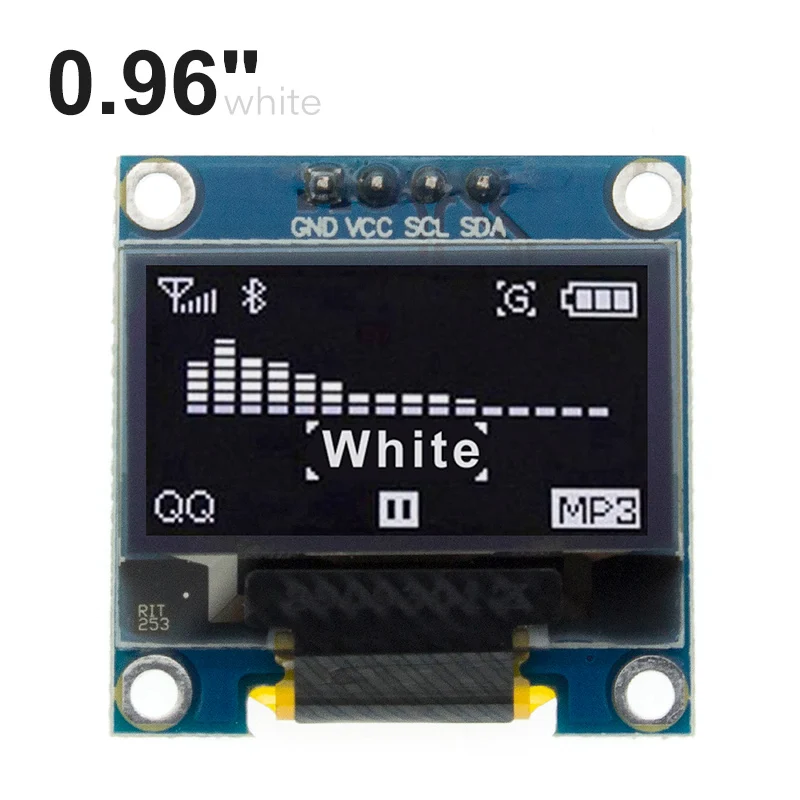 10 шт. 4pin 0,9" белый/синий/желтый/синий/0,96 дюймов O светодиодный 128X64 O светодиодный ЖК-дисплей светодиодный Дисплей модуль для 0,96" IIC I2C общаться