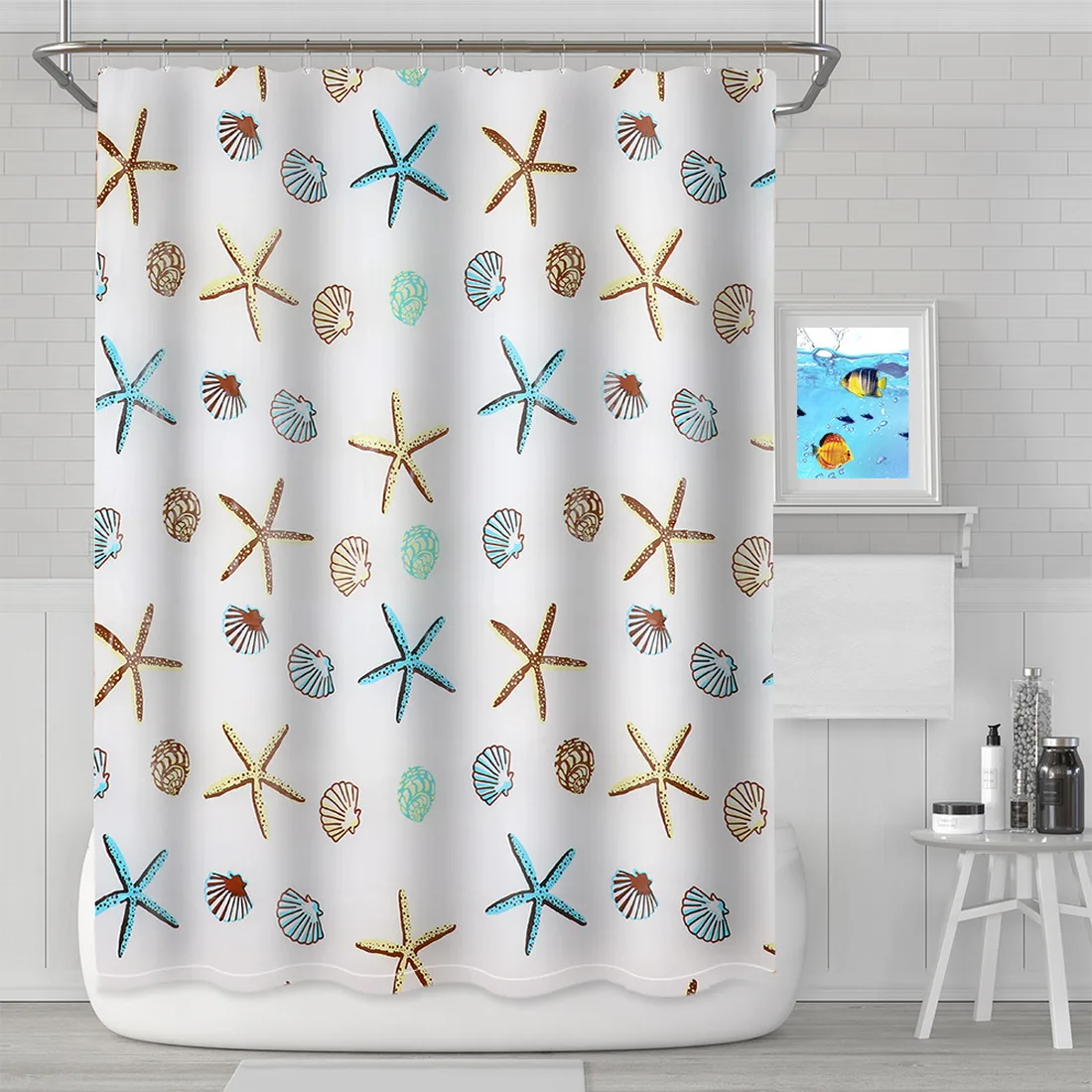 180*180 см занавеска для душа Современный Морской стиль прозрачная PEVA