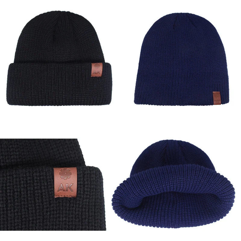 Бренд Skullies Beanies, мужские зимние шапки для мужчин, вязаная шапка, женская шапка Gorro, одноцветная, Beany, Теплая мужская зимняя шапка, Мужская Шапка-бини