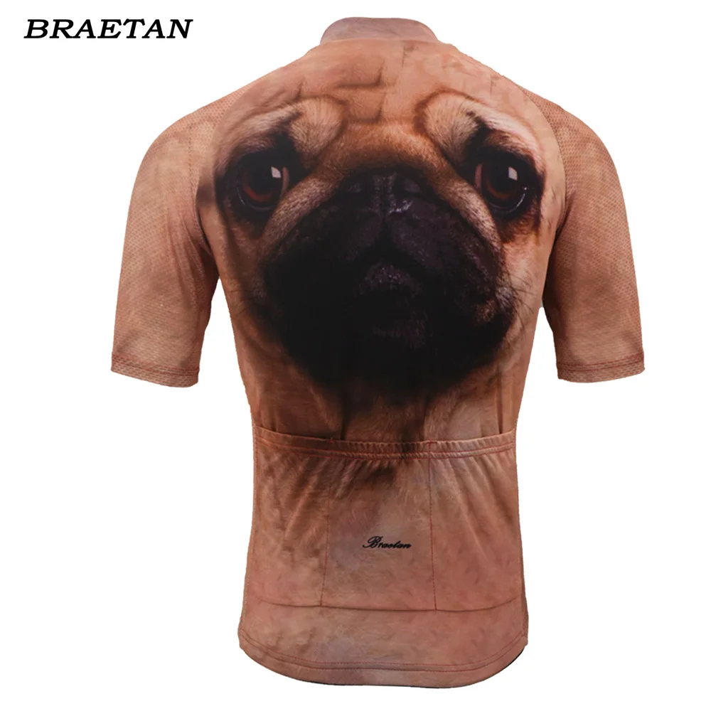 2020 г. Джерси для велоспорта с изображением мопса Мужская велосипедная одежда